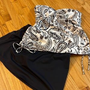 Lands end tankini 12 12 long swim skirt